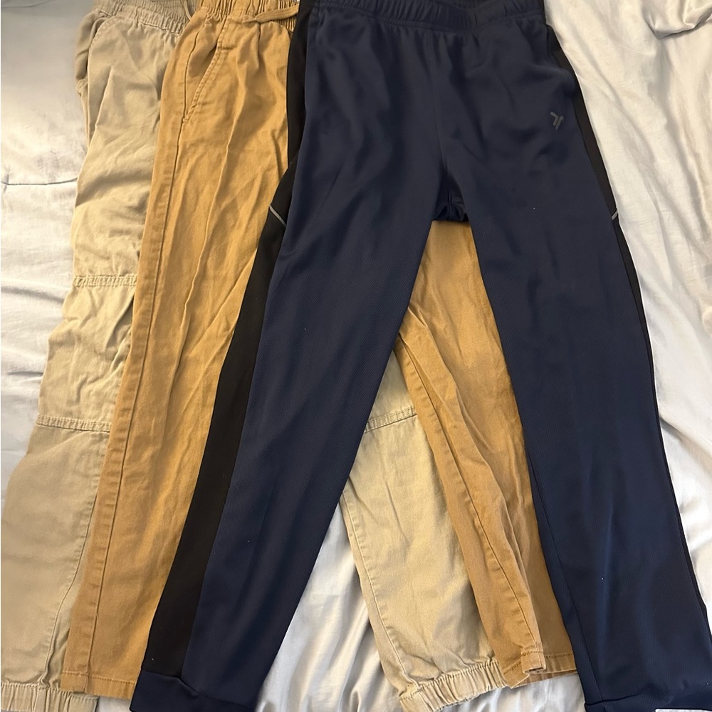 Navy and Tan Boys Pants Set 14/16